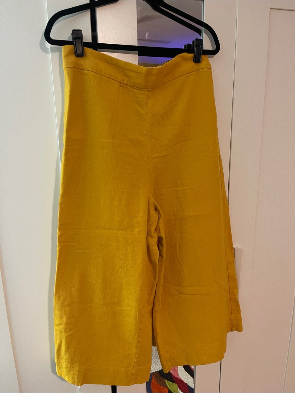 Madewell Girls Wide-Leg Mustard Bottoms